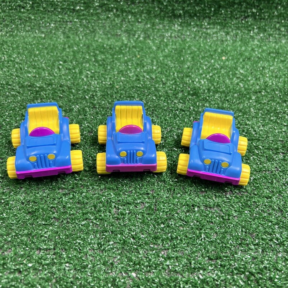 Vintage Garfield Cat Happy Meal Jeep Toys Jeeps Only Lot Of 3